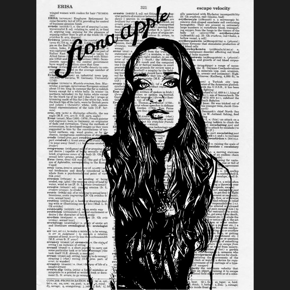 Fiona Apple Music Vintage Dictionary Art Print